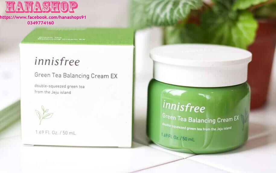 Review kem dưỡng ẩm trà xanh Green Tea Balancing Cream EX Innisfree