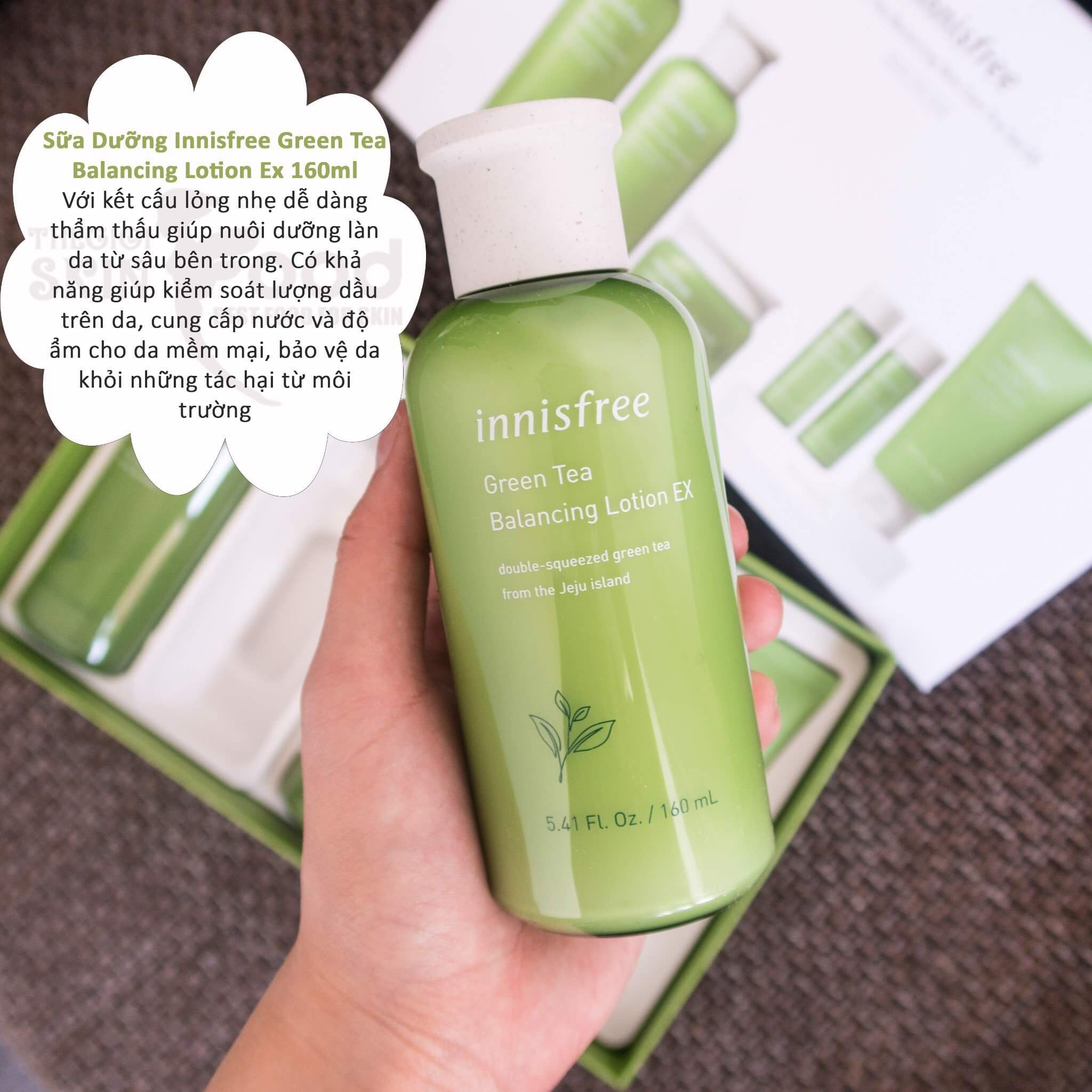 Sữa dưỡng Innisfree Green Tea Balancing Lotion - 160ml-hanashop Sữa dưỡng Innisfree Green Tea Balancing Lotion - 160ml-hanashop